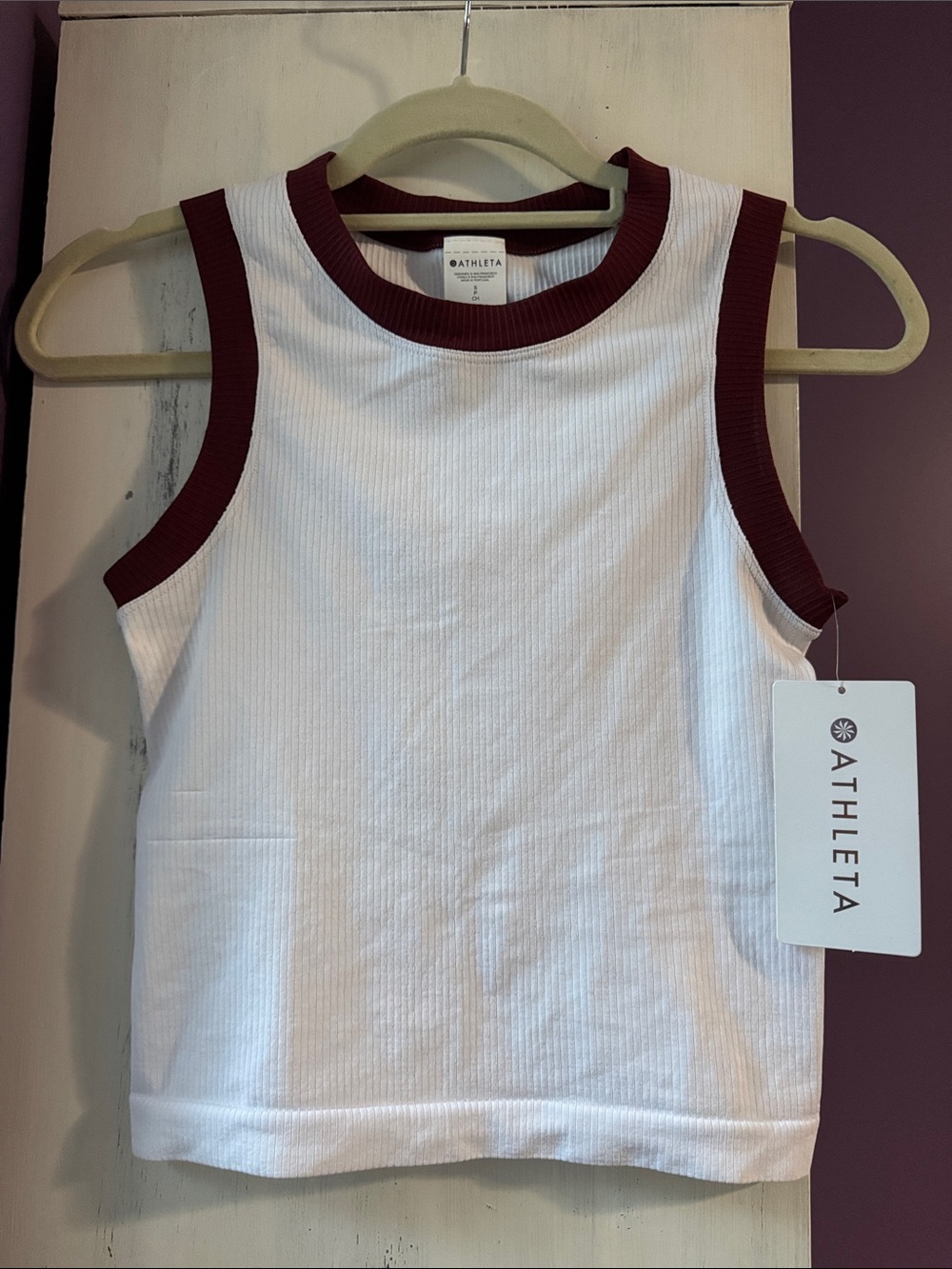 Athleta Ribbed Crop Tank